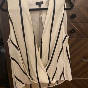 Rag & Bone Shirt Vertical Striped Blouse Size Large